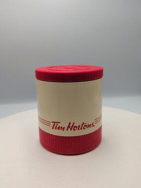 Vintage Tim Hortons Thermos Coffee by Alladin THERMO Jar with Lid.